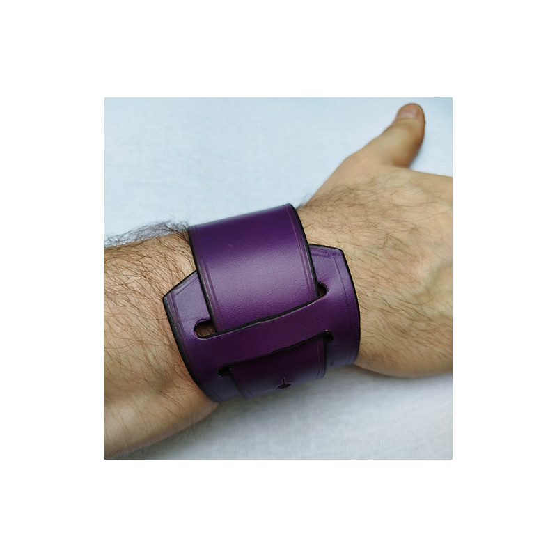 Purple spiral bracelet