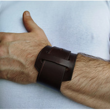 Bracelet en spirale moka