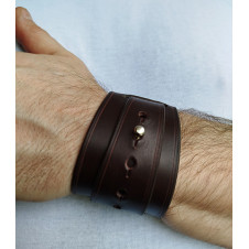 Bracelet en spirale moka