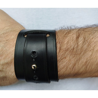 bracelet en spirale noir